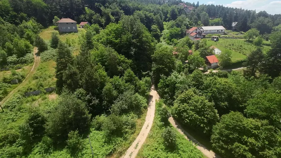 Šumske staze na Rudniku iz vazduha